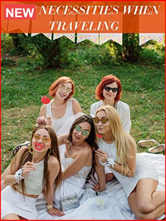 8 Pairs Retro Cat Eye Sunglasses for Women Party main image 5